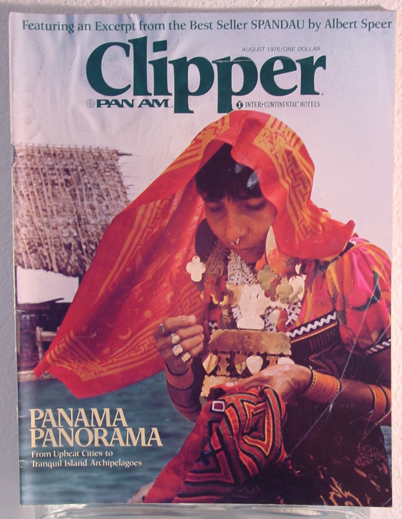 1976 August, Clipper in-flight Magazine with a cover story on Panama.